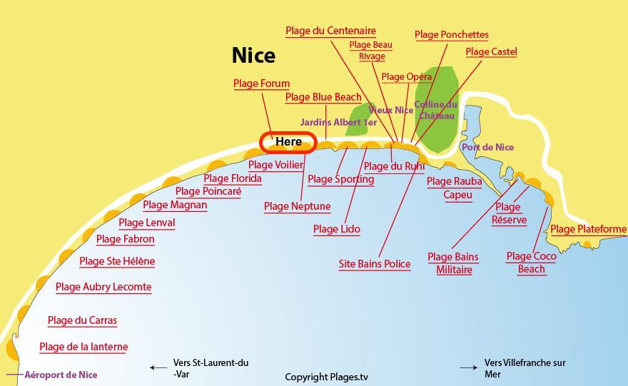 Nice Beach - Promenade Des Anglais Exterior foto